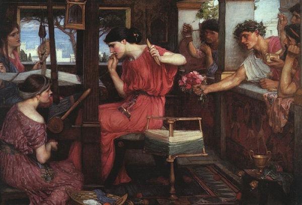 John William Waterhouse Penelope and the Suitors Sweden oil painting art